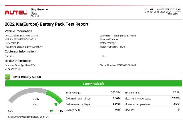 Kia NIRO DE battery pack photo 5