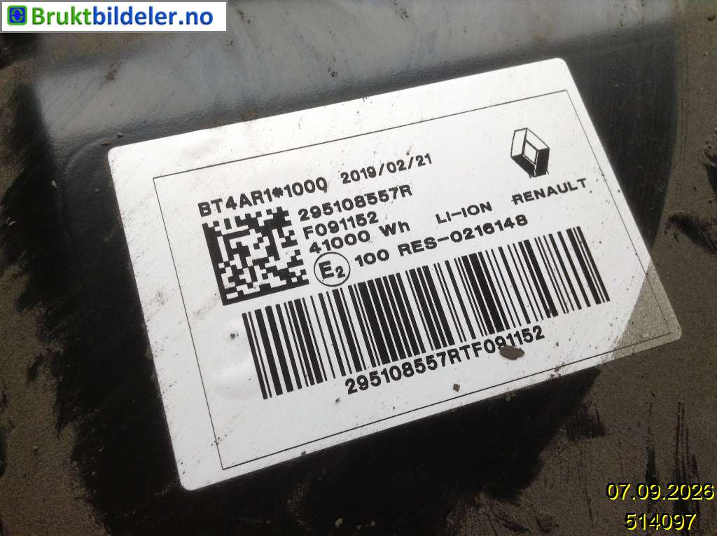 Renault Zoe battery pack photo 4