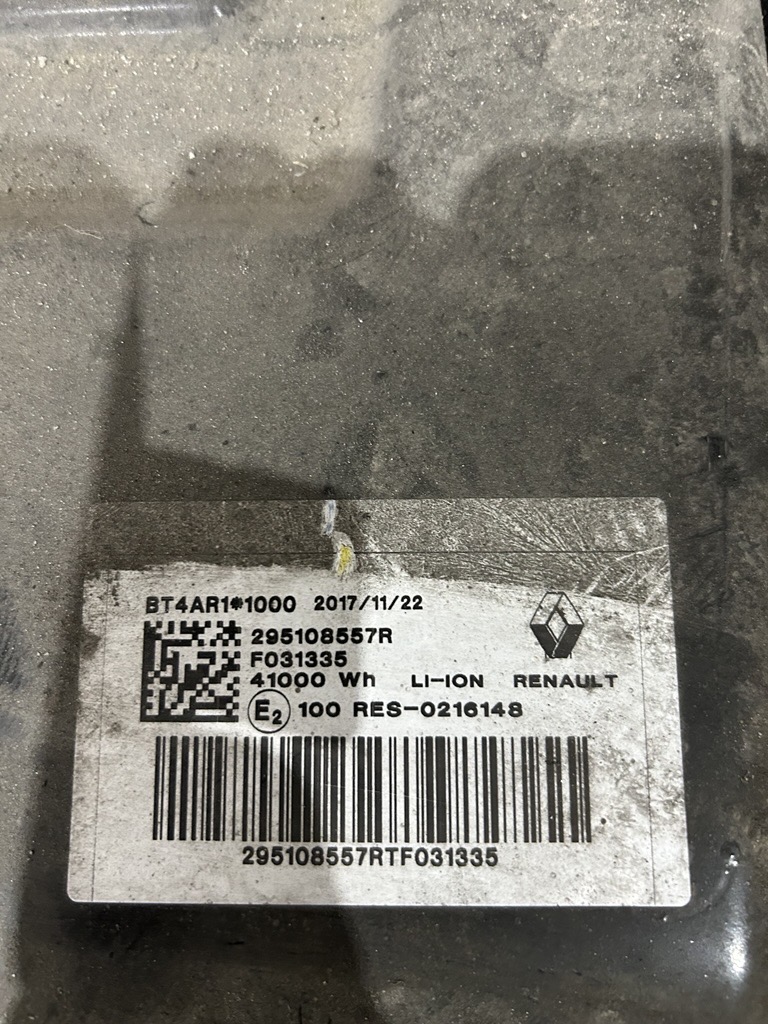 Renault Zoe battery pack photo 1