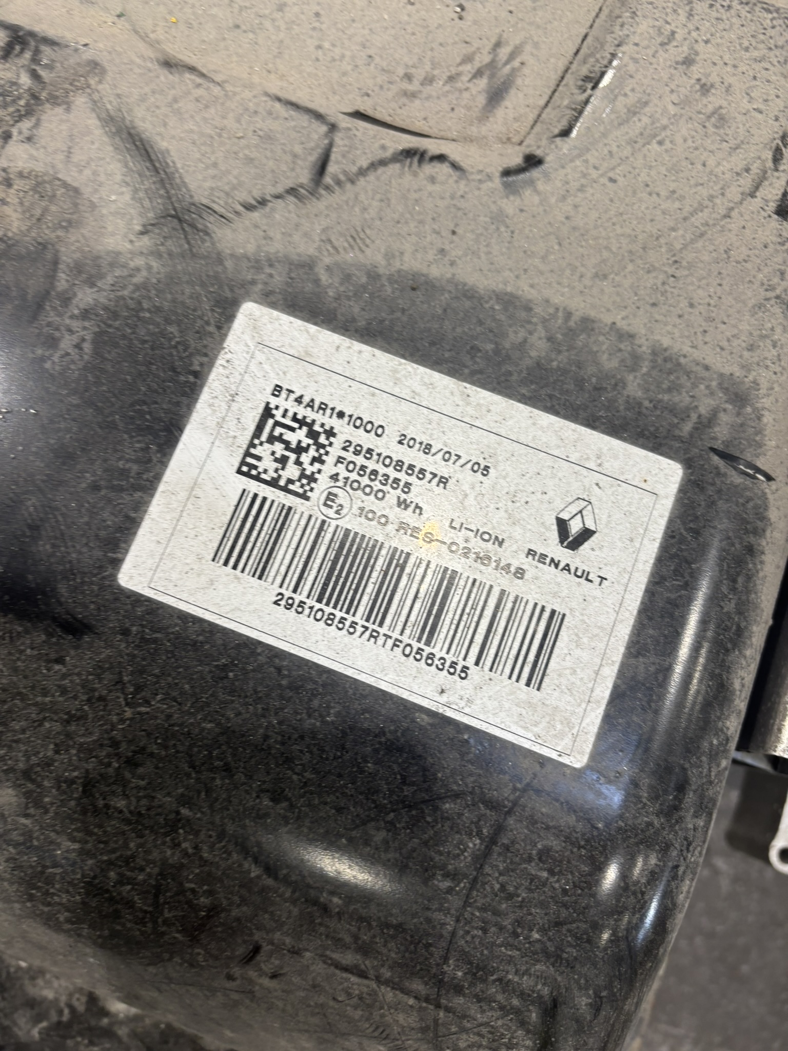 Renault Zoe battery pack photo 2