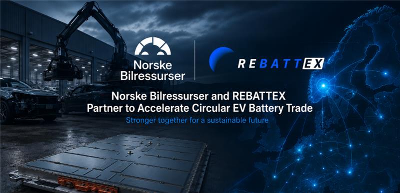 REBATTEX and Norske Bilressurser Enter Strategic Partnership to Accelerate Trusted EV Battery Trade in the Nordics